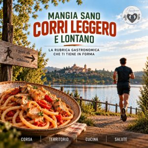 Pici al pesce di lago e runner sul lago per Mangia sano, corri leggero e lontano